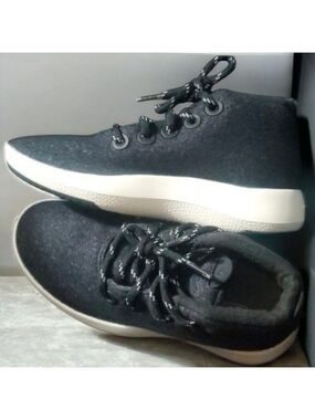 Allbirds Wool Black and White Sneakers‎ Womens Size 5 Mizzles Wrum W5 Clean
